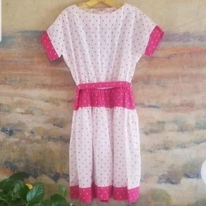 Vintage 1970s does 50s Polka dot dress